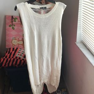 Light cream cover-up dress